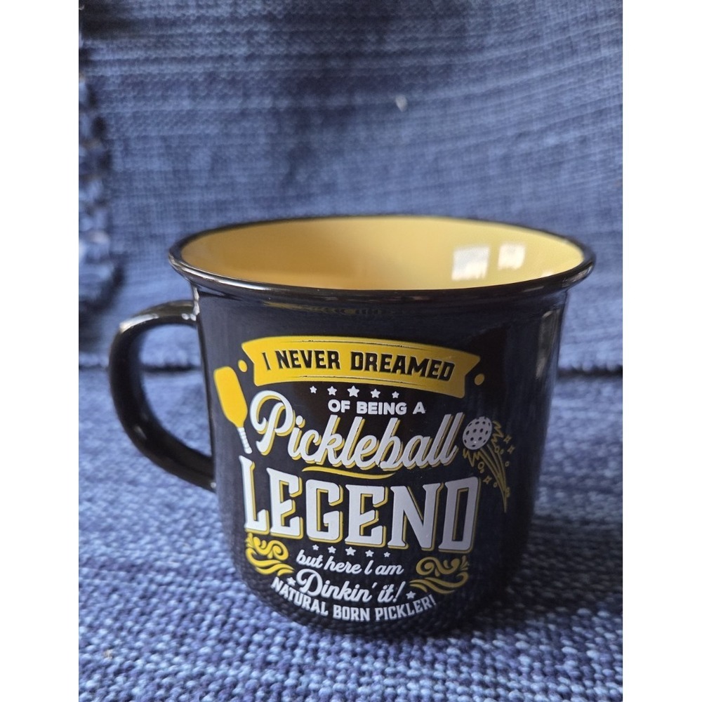 Pickleball Legend Black Yelllow Coffee Cup‎ Mug